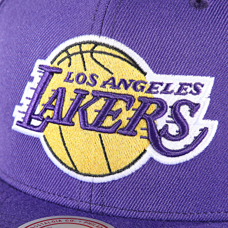 Mitchell and Ness - NBA Team Ground 2.0 Lakers Snapback Cap HHSS3256 Paars