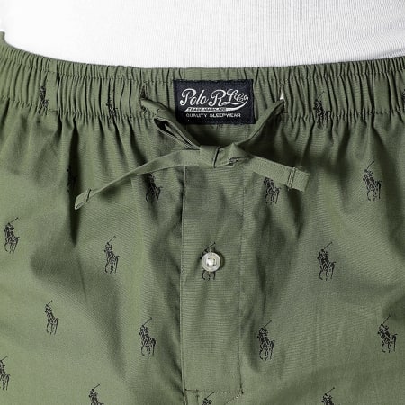 Polo Ralph Lauren - Pantalon Jogging All Over Player Vert Kaki