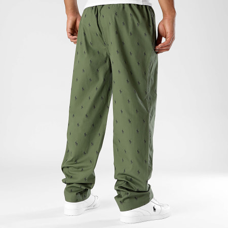 Polo Ralph Lauren - Pantalon Jogging All Over Player Vert Kaki