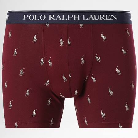 Polo Ralph Lauren - Set van 3 Bordeaux Marine Grijs Heather Boxers