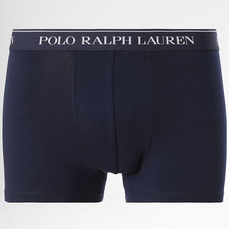 Polo Ralph Lauren - Lot De 3 Boxers Bordeaux Bleu Marine Gris Chiné