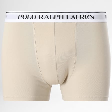 Polo Ralph Lauren - Set van 3 Beige Antraciet Heather Zwarte Boxershorts