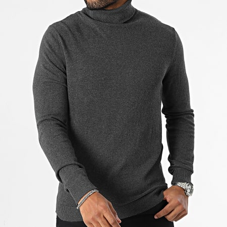 Produkt - Maglione dolcevita Basic Knit Roll Grigio antracite