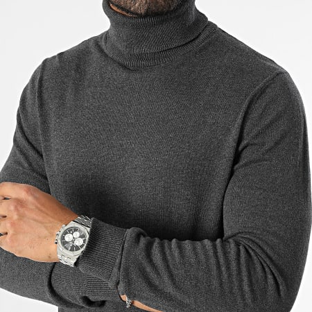 Produkt - Maglione dolcevita Basic Knit Roll Grigio antracite