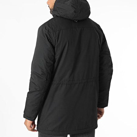 Schott NYC - Bluster Black Hooded Zip Jacket - Ryses