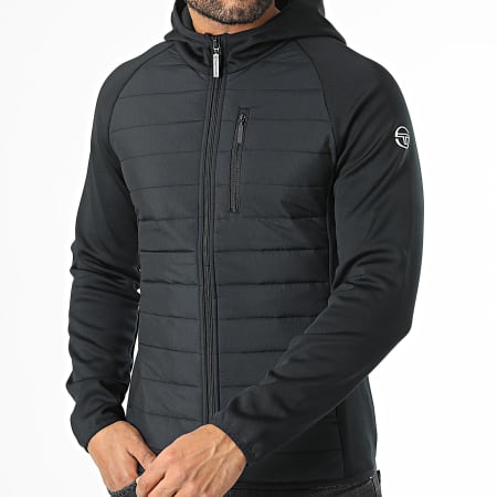 Sergio Tacchini Esperto 40709 Chaqueta negra con cremallera y