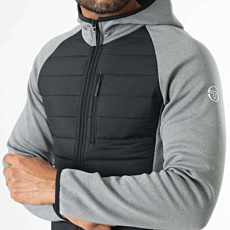 Sergio Tacchini - Esperto 40709 Chaqueta con cremallera y capucha Heather Grey Black