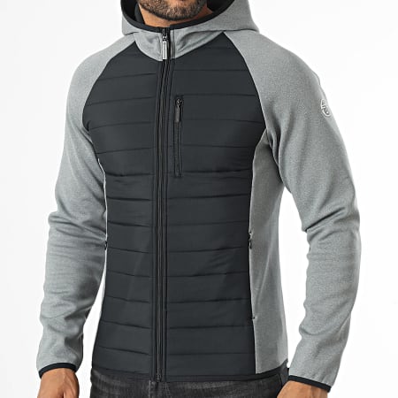 Sergio Tacchini - Esperto 40709 Chaqueta con cremallera y capucha Heather Grey Black