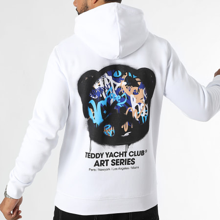 Teddy Yacht Club - Art Serie Hoofd Hoodie Blauw Wit