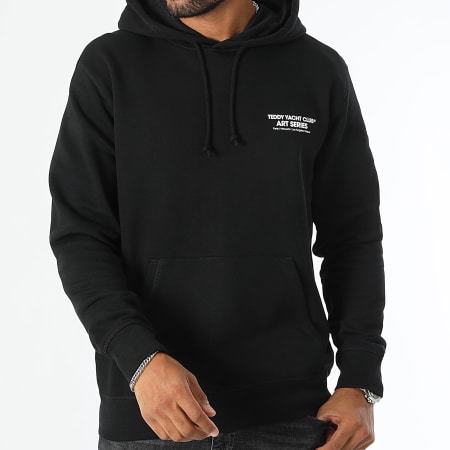 Teddy Yacht Club - Art Series Hoofd Roze Hoodie Zwart