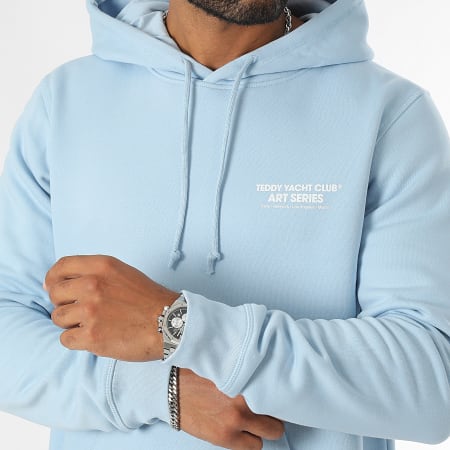 Teddy Yacht Club - Art Series Head Blue Hoodie Lichtblauw