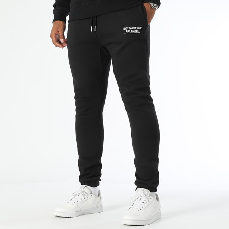 Teddy Yacht Club - Art Series Hoofd Roze Hoodie en Joggingbroek Set Zwart