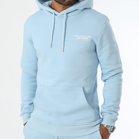 Teddy Yacht Club - Art Series Head Blue Lichtblauwe Hoodie en Joggingbroek Set