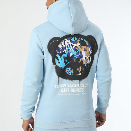 Teddy Yacht Club - Art Series Head Blue Lichtblauwe Hoodie en Joggingbroek Set