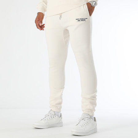 Teddy Yacht Club - Art Series Hoofd Blauw Beige Hoodie en Joggingbroek Set