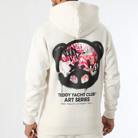 Teddy Yacht Club - Art Series Head Roze Beige Hoodie en Joggingbroek Set