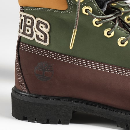 Timberland - Botas Premium 6 En Encaje Impermeable Medio A2P6W Nobuck Marrón Oscuro