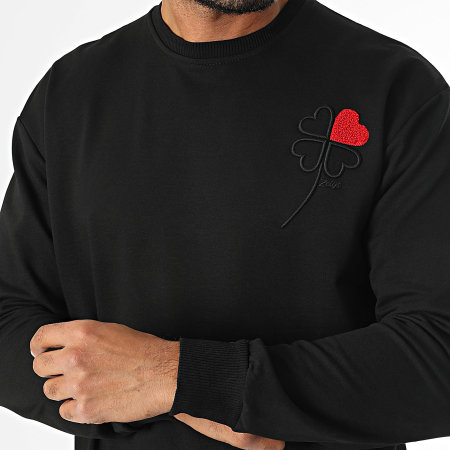 Zelys Paris - Sweat Crewneck Nobu Noir Rouge