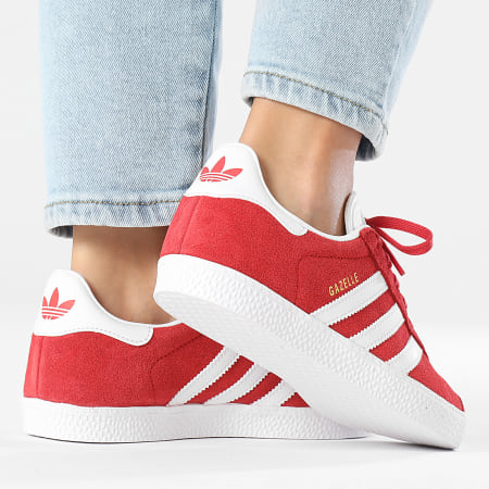 adidas gazelle silver green womens GAZELLE  Lacet Rouge
