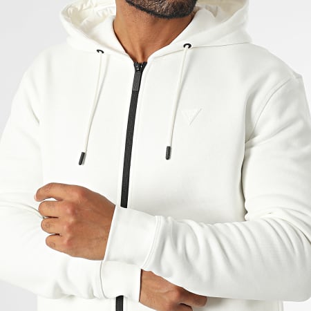 GUESS ジップアップニットフーディー 白 ホワイト Mサイズ ヒョンジン着用 Guess - Zipped Hoodie Z2YQ28-K9V31 White - Ryses