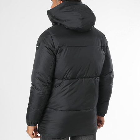 Helvetica - Plumífero con capucha Capri negro