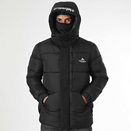 Helvetica - Doudoune Capuche Barnes Noir