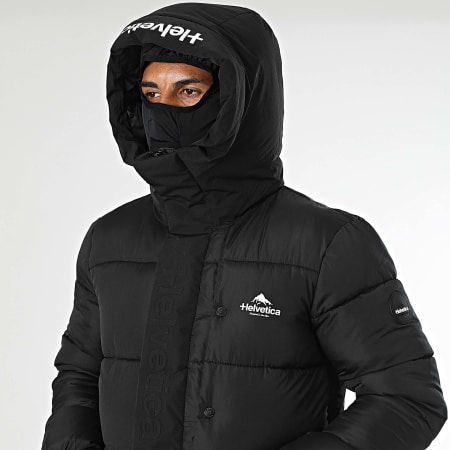 Helvetica - Doudoune Capuche Barnes Noir