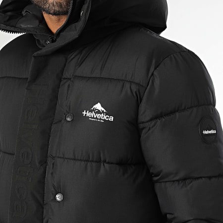 Helvetica - Doudoune Capuche Barnes Noir
