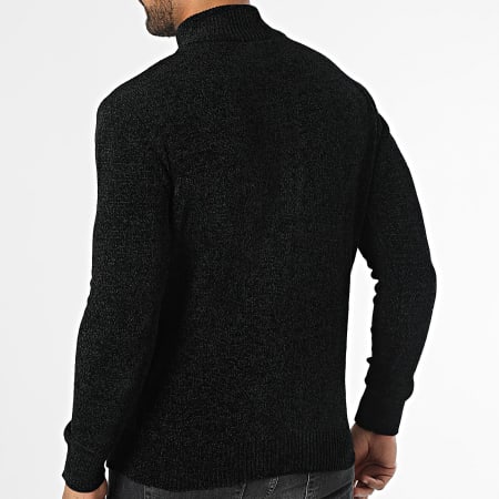 KZR - Gilet Zippé Noir Chiné
