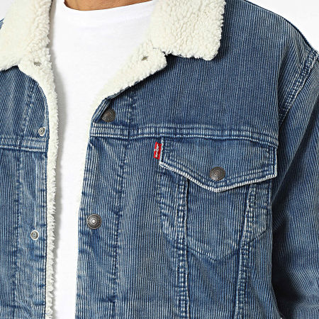Levi's - Chaqueta con cuello de piel de oveja A5784 Azul
