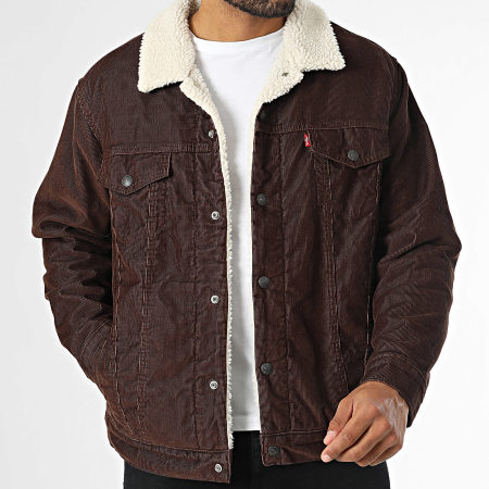Veste Col Mouton A5784 Marron