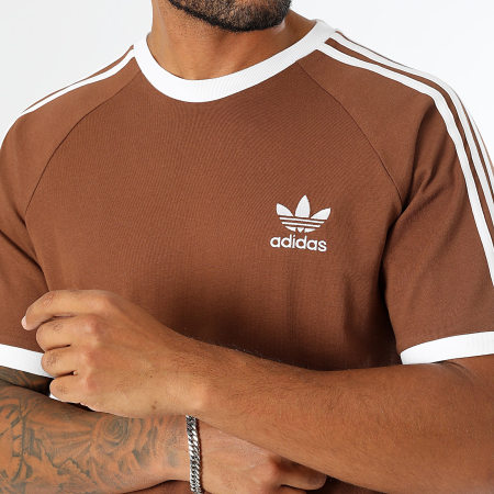 Adidas Originals - Camiseta 3 Rayas IZ3071 Marrón