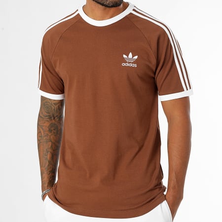 Adidas Originals - 3 Strepen T-shirt IZ3071 Bruin