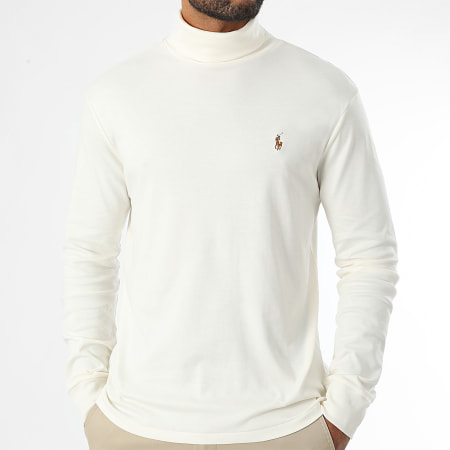 Polo Ralph Lauren - Sweat Col Roulé Original Player Beige