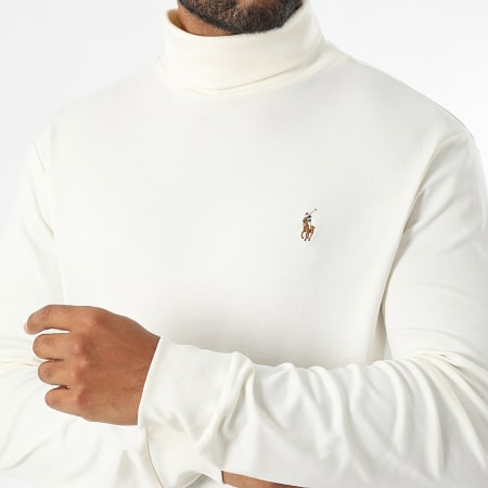 Polo Ralph Lauren - Sweat Col Roulé Original Player Beige