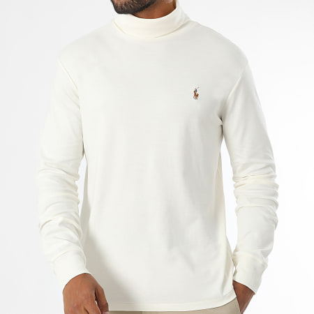 Polo Ralph Lauren - Sweat Col Roulé Original Player Beige