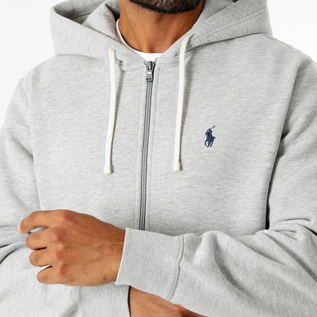 Polo Ralph Lauren - Sudadera con capucha y cremallera Original Player Gris claro