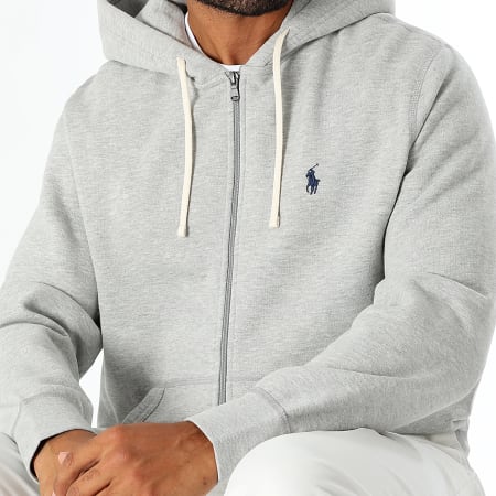 Polo Ralph Lauren - Sudadera con capucha y cremallera Original Player Gris claro