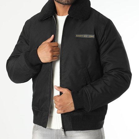 Schott Blouson Col Fourrure BLOUSON PILOTE BOMBER SCHOTT HOMME OHARA