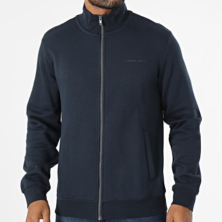 Teddy Smith - Sweat Zippé Narkus 10916923D Bleu Marine