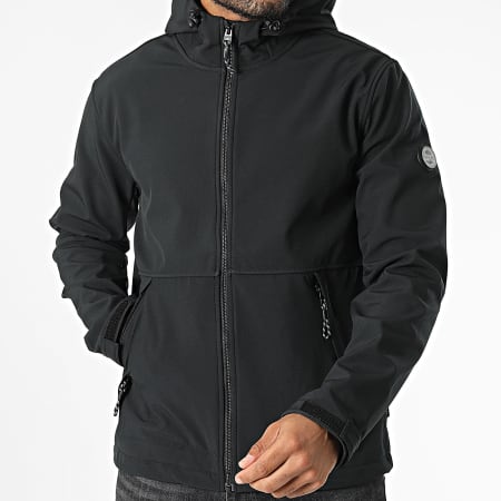 Teddy Smith - Reak 12016932D Chaqueta con capucha y cremallera Negro