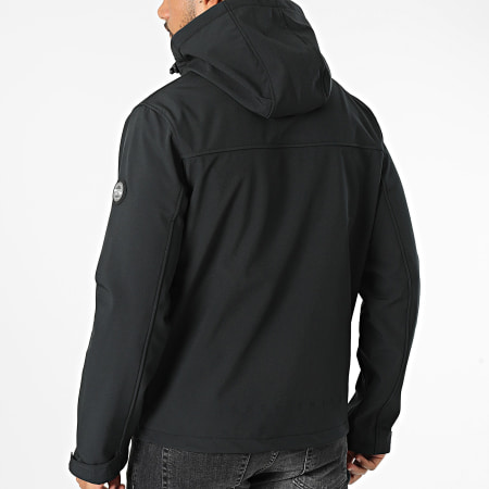 Teddy Smith - Reak 12016932D Chaqueta con capucha y cremallera Negro
