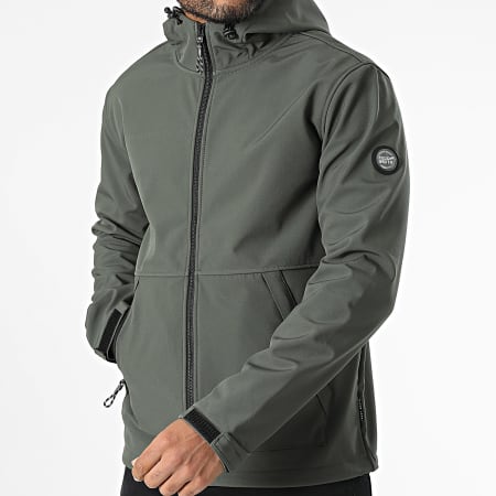 Teddy Smith - Chaqueta con capucha y cremallera Reak 12016932D Verde caqui