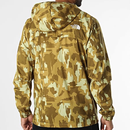 The North Face - Cortaviento con capucha A89WV Camel Marrón