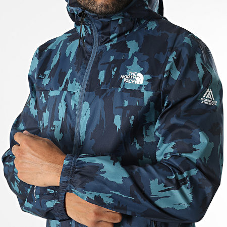 The North Face - Chaqueta cortaviento con capucha A89WV Azul marino claro
