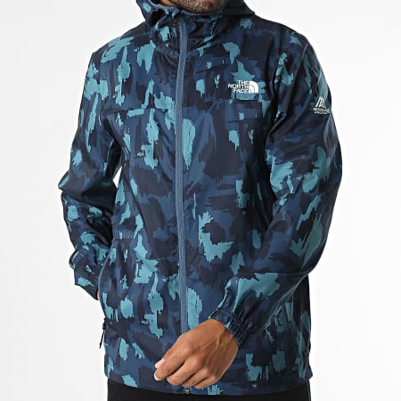 The North Face - Chaqueta cortaviento con capucha A89WV Azul marino claro