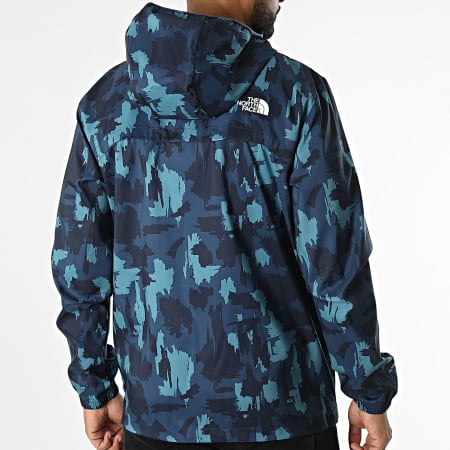 The North Face - Chaqueta cortaviento con capucha A89WV Azul marino claro