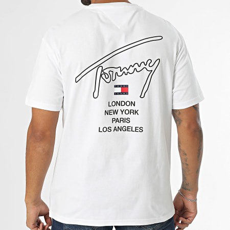 Tommy Jeans - Tee Shirt Sig City Twist 9698 Blanc