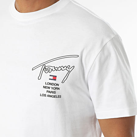 Tommy Jeans - Tee Shirt Sig City Twist 9698 Blanc