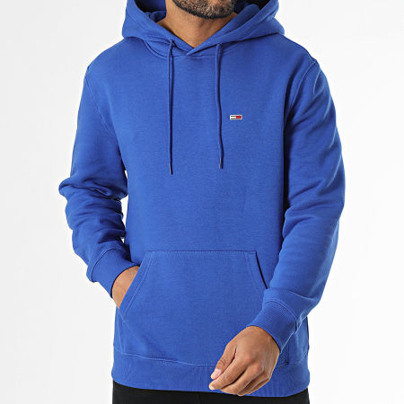 Tommy Jeans - Sweat Capuche Flag 0742 Bleu Roi